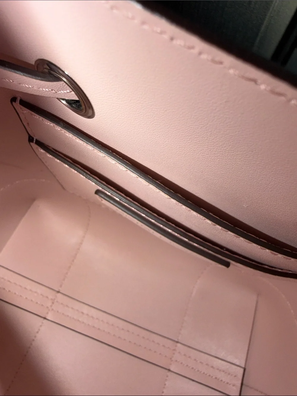 Michael Kors blush, pink pebble, leather Crossbody with adj/removable strap - Picture 10 of 12